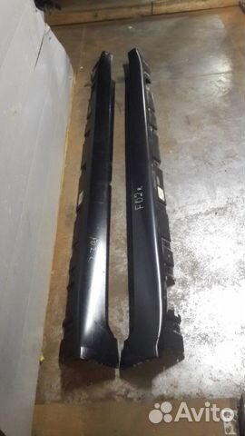 Накладка на порога-BMW 7er F01/F02 бмв