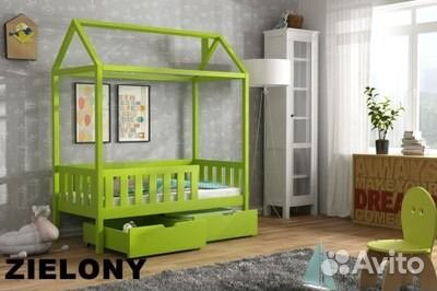 Новая детская кровать Домик 160Х80 +матрас+ящик Новая детская кровать Домик 160Х80 +матрас+ящик