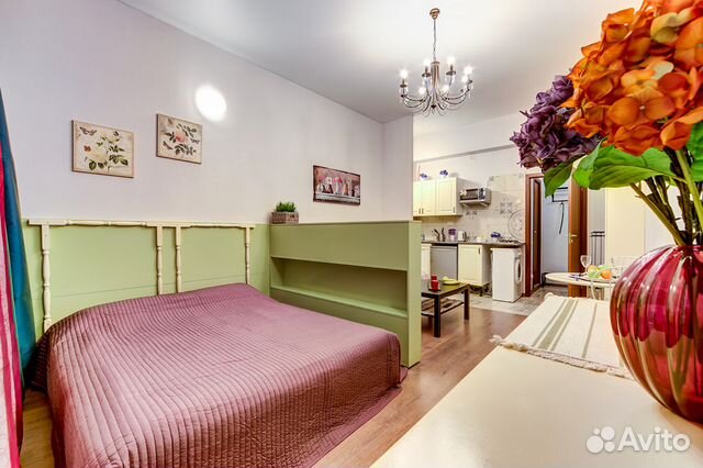 

Квартира-студия, 29 м², 2 кровати