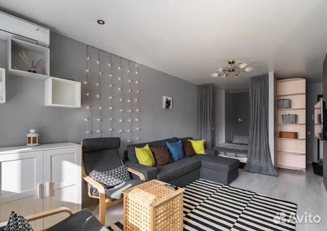

Квартира-студия, 35 м², 2 кровати