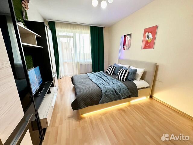 

1-к. квартира, 45,5 м², 2 кровати