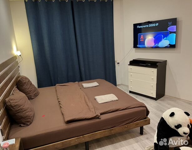 

Квартира-студия, 28 м², 2 кровати