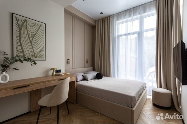 

1-к. квартира, 45,7 м², 2 кровати