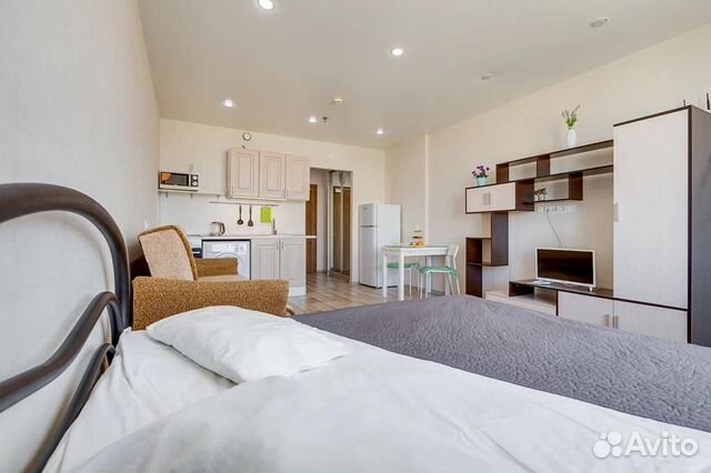 

Квартира-студия, 30 м², 2 кровати