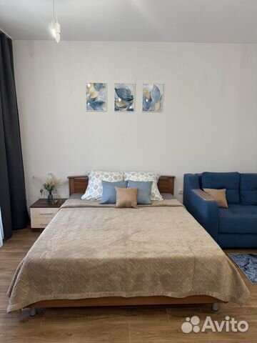 

Квартира-студия, 42 м², 2 кровати