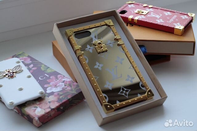 Чехол Louis Vuitton Supreme для iPhone 7,8