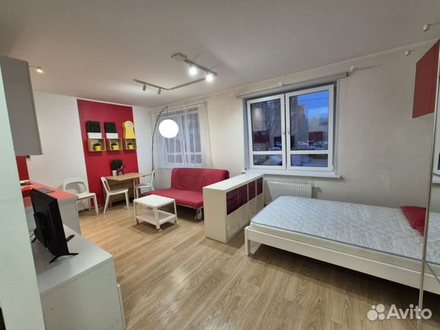 

Квартира-студия, 32 м², 2 кровати