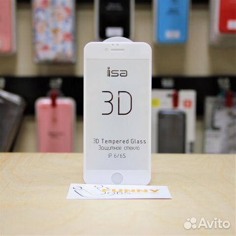 Новые защитные 3D-стекла для iPhone 6/6S Магазин