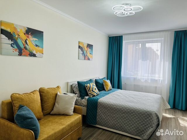 

1-к. квартира, 40 м², 3 кровати