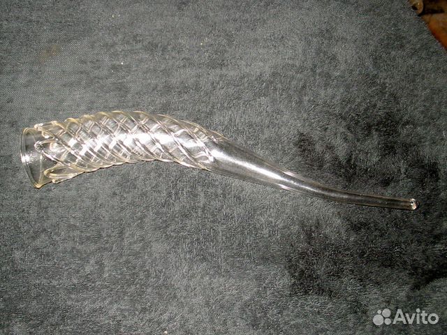 Стеклянный рог для вина Стеклянный рог для вина