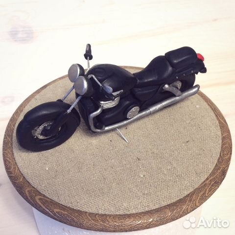 Мото Триумф из мастики. На торт