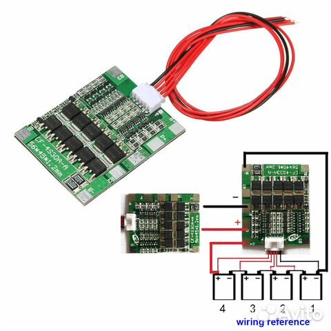 Контроллеры заряда BMS банок 1S/2S/3S/4S/5S/6S/10S