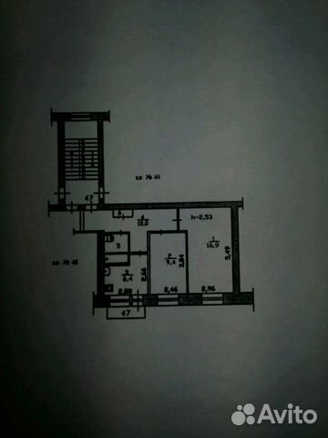 2-к квартира, 46 м², 3/5 эт.