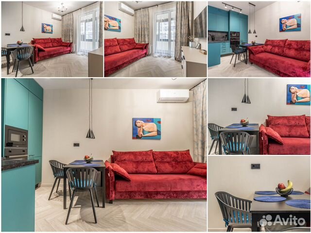 

1-к. квартира, 33,5 м², 2 кровати