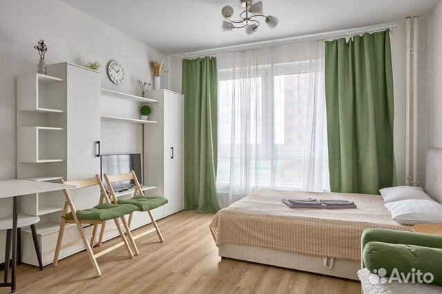 

Квартира-студия, 25 м², 2 кровати