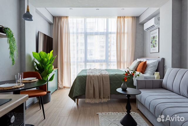 

Квартира-студия, 25 м², 2 кровати