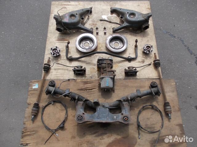 Задняя подвеска Mitsubishi Grandis NA4W 4G69 2.4 Задняя подвеска Mitsubishi Grandis NA4W 4G69 2.4
