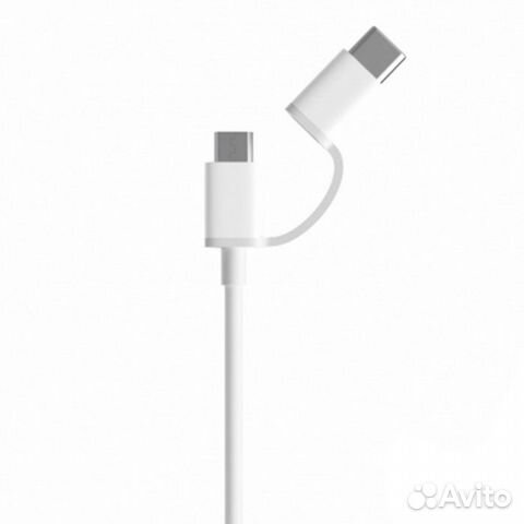 Xiaomi Кабель USB - Micro USB + Type-C длина 30 см