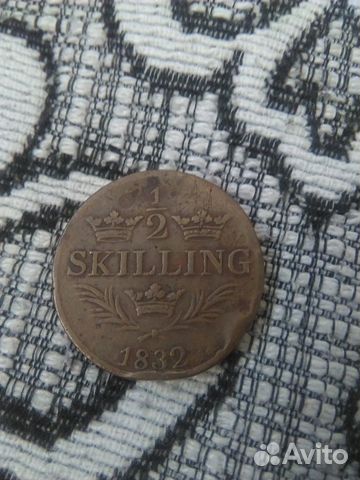 1/2 скиллинга Швеция