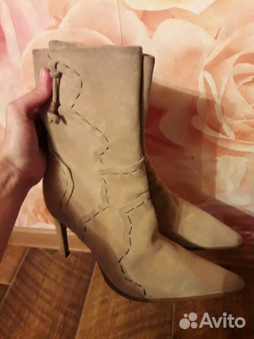 Замшевые полусапожки. Новые Замшевые полусапожки. Новые