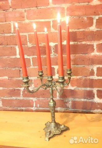 Подсвечник на 5 свечей латунь Подсвечник на 5 свечей латунь