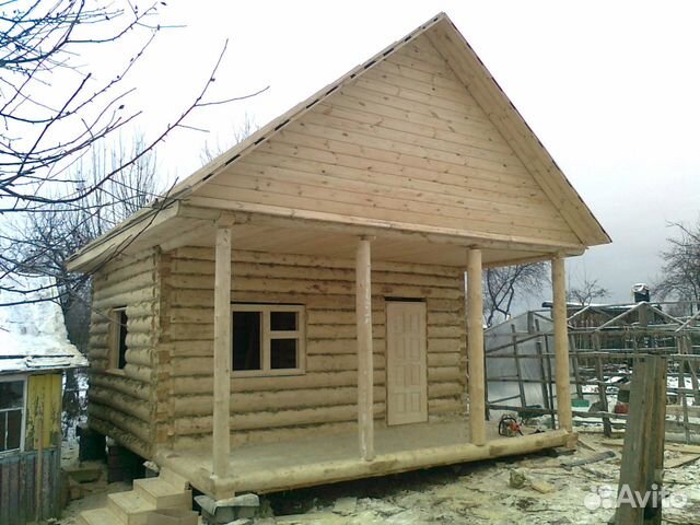 Сруб дачного дома - 6.3x6.3+ 2 с выпуском Сруб дачного дома - 6.3x6.3+ 2 с выпуском