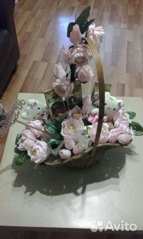 Букеты/Корзины из игрушек, конфет, фруктов Букеты/Корзины из игрушек, конфет, фруктов