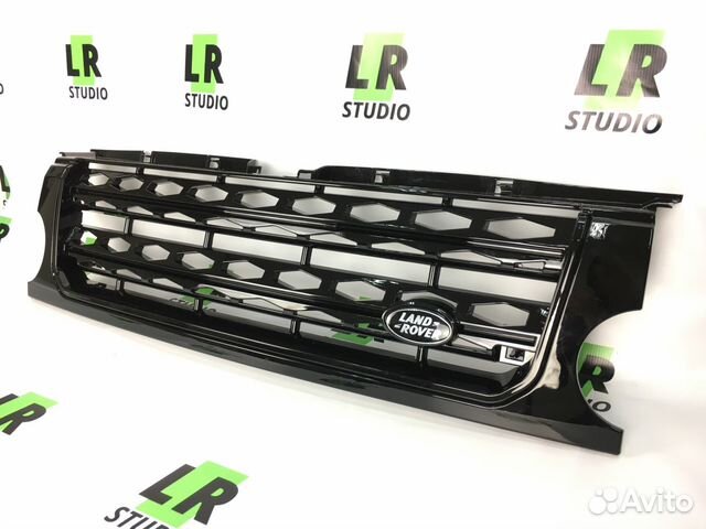 Решетка Land Rover Discovery 3 черная полностью Решетка Land Rover Discovery 3 черная полностью
