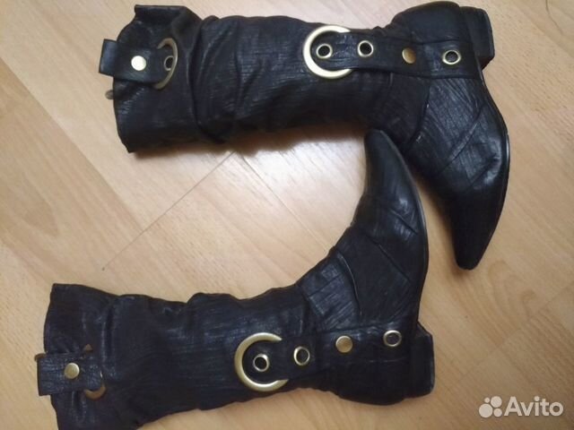 Сапоги женские, осенние, кожаные Сапоги женские, осенние, кожаные