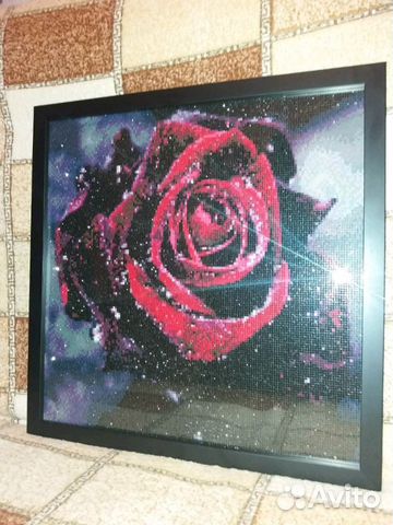 Алмазная мозаика. Готовая работа