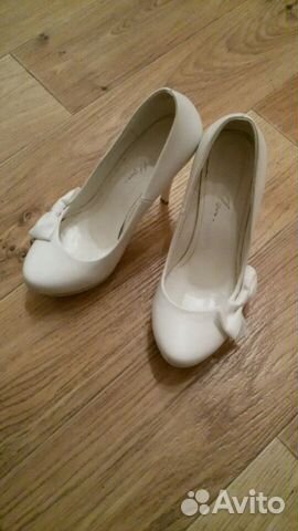 Туфли свадебные белые