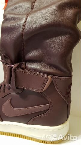 Кожаные сапоги nike AIR force 1 upstep 860522 600