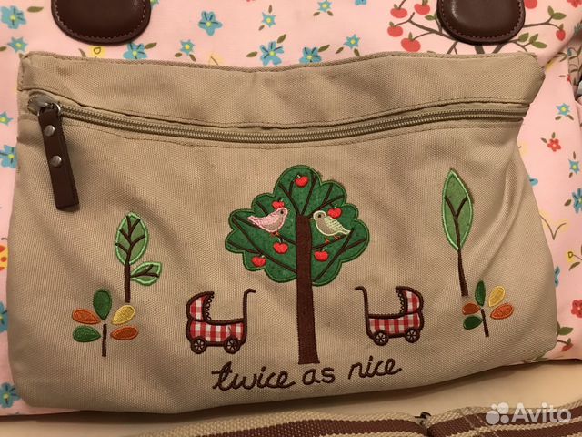 Сумка для мамы двойни Pink Lining