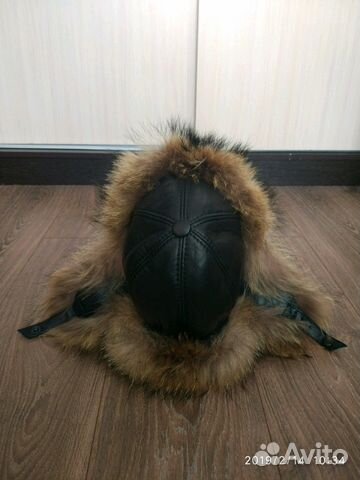Новая меховая шапка из натуральной кожи. унисекс Новая меховая шапка из натуральной кожи. унисекс