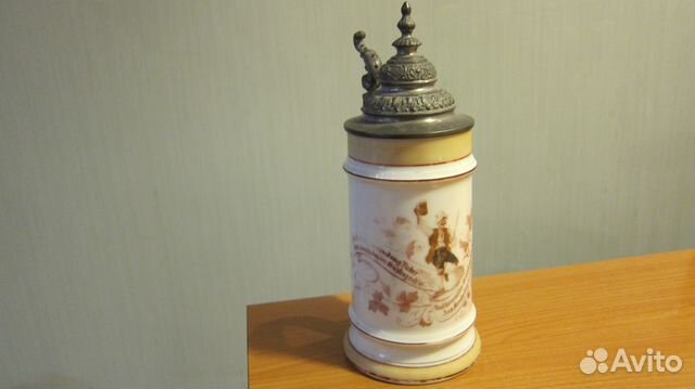 Пивная кружка с литофанией, Германия, 4/10 литра