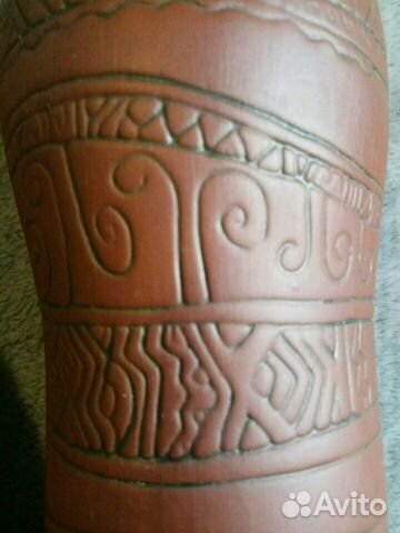 Глиняная бутылка для вина