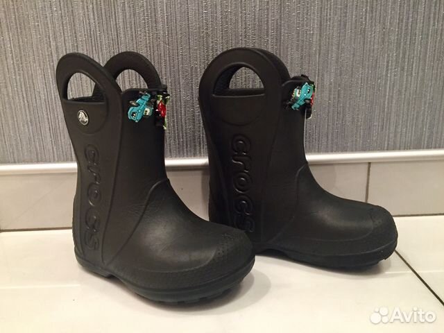 Crocs резиновые сапоги с Jibbitz размер 10 (27)