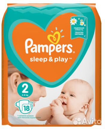 Подгузники Pampers Sleep & Play 4-8 кг