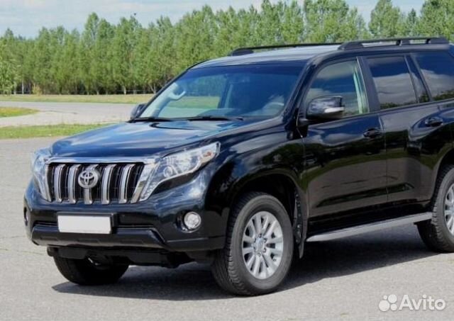 Рейлинги Toyota Land Cruiser Prado 150 черные апс Рейлинги Toyota Land Cruiser Prado 150 черные апс