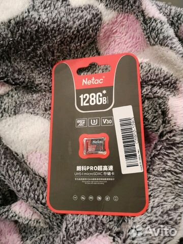 Карта памяти MicroSD Netac / 128GB / Новая