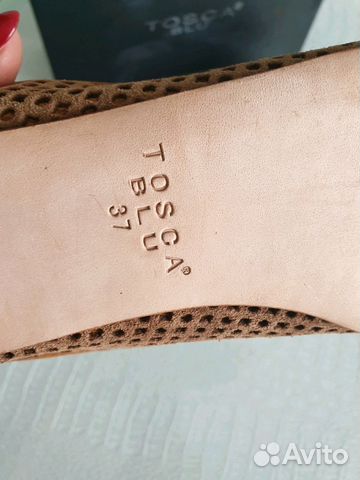 Балетки кожанные про-во Италия