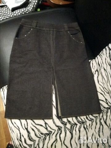 Юбка джинсовая, 46 размер Юбка джинсовая, 46 размер