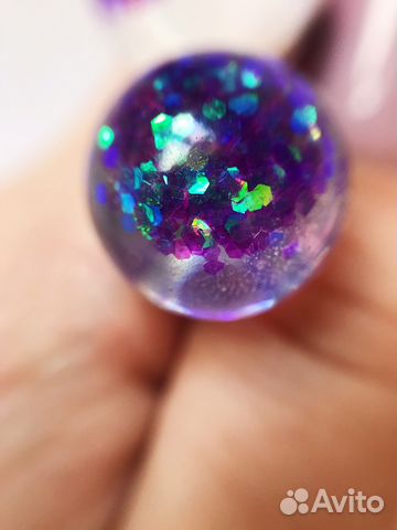 Серьги сферы блёстки Серьги сферы блёстки