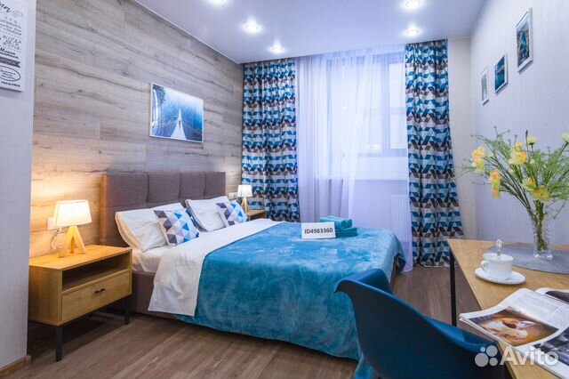 

Квартира-студия, 34 м², 2 кровати