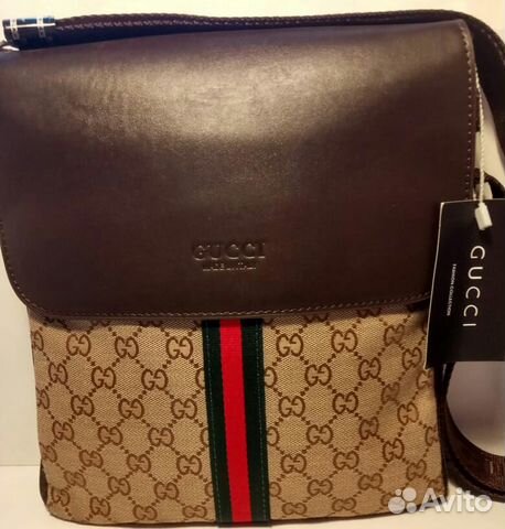 Мужская сумка gucci через плечо с ремешком Мужская сумка gucci через плечо с ремешком