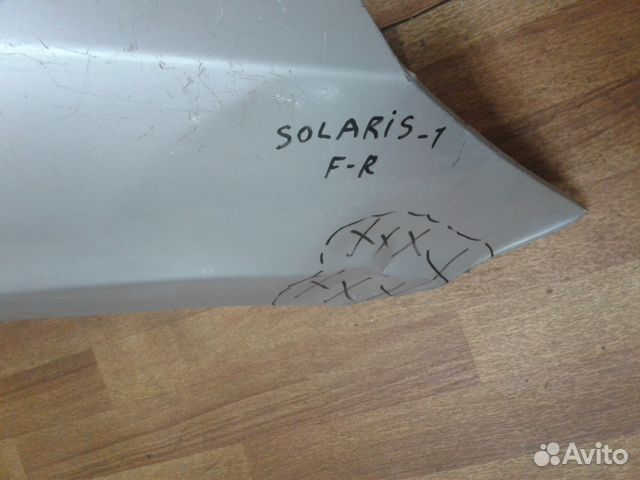 Крыло переднее правое Hyundai Solaris 1 oem 663211