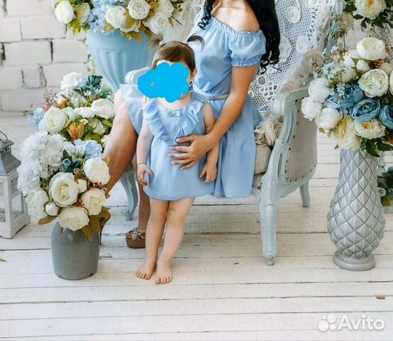 Платья мама+дочка family look Платья мама+дочка family look