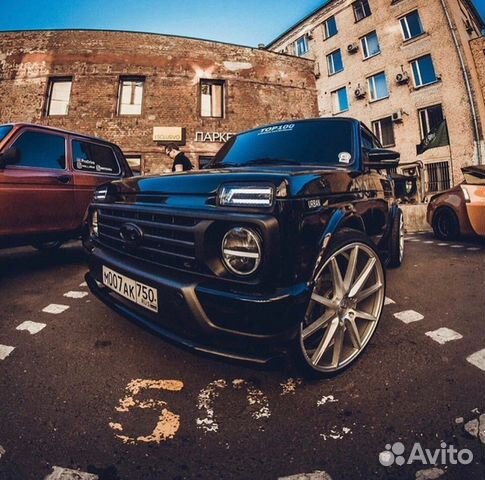 Фары LED темный хром для Лада 4x4, Урбан