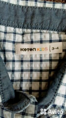 Рубашка Коттон детская на мальчика 3-4года новая Рубашка Коттон детская на мальчика 3-4года новая