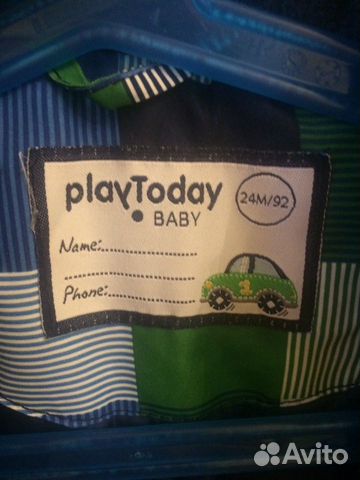 Демисезонный комбинезон PlayToday, 92-98 см Демисезонный комбинезон PlayToday, 92-98 см